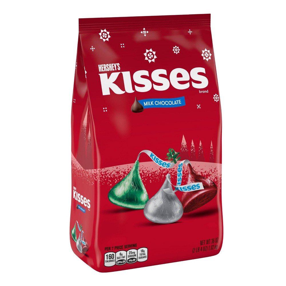 UPC 034000121465 product image for Hershey's Kisses Holiday Milk Chocolate Bag - 36oz | upcitemdb.com