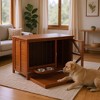 Gulches 20in H x 33in W x 24in D FlexHome Dog Crate Walnut 1 Pack Small Medium Dog Livestock Supplies Product type - 2 of 4