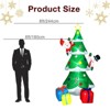 Karl Home 8ft Inflatable Christmas Tree with Snowman Holiday Decoration - 3 of 4