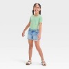 Girls' Mid-Rise Cutoff Jean Shorts - Cat & Jack™ - 3 of 3
