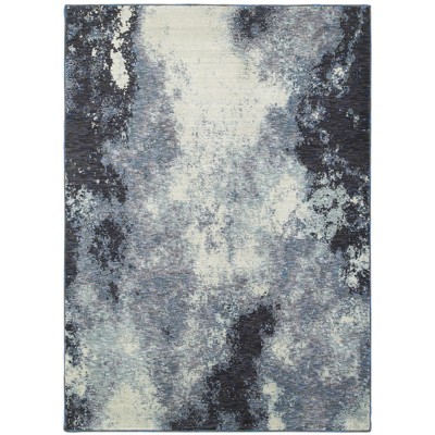 Oriental Weavers Evolution 8000B Navy/ Ivory Indoor Area Rug - 3'3" x 5'2"