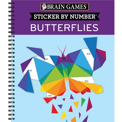 Brain Games - Sticker By Number: Puppies - By Publications International  Ltd & Brain Games & New Seasons (spiral Bound) : Target