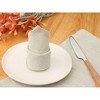 Unique Bargains Party Wedding Dinner Banquet Linen Napkins 14 x 14 Inches 6 Pcs - 3 of 4