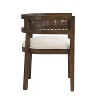 Christopher Knight Home Set of 2 Abigail 19.75" Upholstered Rubberwood Dining Chairs with Cane Back Walnut - 4 of 4
