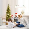 Costway 5FT Pre-Lit Hinged Artificial Christmas Tree with 390 Tips & 180 Multicolor Lights - 3 of 4