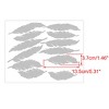 Unique Bargains Removable Feather Shape PVC Material Wall Stickers 5.31" x 1.46" 12 Pcs - 2 of 4