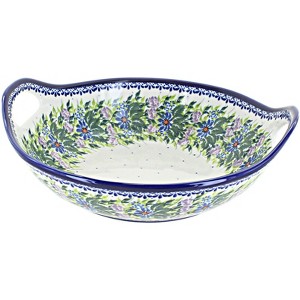 Blue Rose Polish Pottery 416 Kalich Deep Bowl with Handles - 1 of 1
