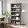 Farmhouse Book Shelf with Storage Open Display Bookshelves - 4 of 4