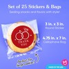 Big Dot of Happiness Cherry Red Wedding Thank You Stickers and Clear Cookie Bags, Cellophane Treat Bags 4.25x7 IN for Candy or Baked Goods - 25 Count - 4 of 4