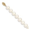 Black Bow Jewelry 9-10mm, White FW Cultured Pearl & 14k Yellow Gold Clasp Necklace - 2 of 4