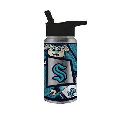 NHL Seattle Kraken Mascot Mini Thirst Hydration Bottle - 14oz