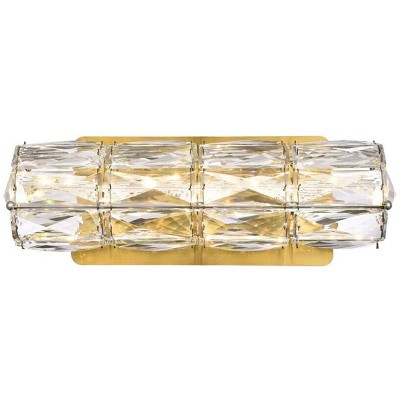 Elegant Lighting Valetta 12 inch LED linear wall sconce in gold