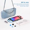 DOMETOUR Switch Case for Switch 2017, Denim 15-in-1 Kit: Portable Case, Screen Protector, Cover, Thumb Grips, Game Card Case & Strap for Girls. - 4 of 4