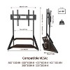 Artloge Heavy Duty Freestand TV Stand Industrial TV Mount Stand Corner TV Floor Stand Adjustable for 65-100" TVs Max Load 220 lbs with Storage Shelves - 2 of 4