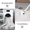 9'x12' Modern Bordered Area Rug - Ultra-Thin Washable Non-Slip Carpet for Living Room, Bedroom, Kitchen - Grey - 4 of 4