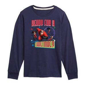 Boys' - Disney - Ready For A Super Christmas Long Sleeve Graphic T-Shirt - 1 of 4