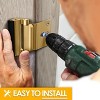 HANPURE 2Pcs Home Security Door Reinforcement Lock: Metal Door Locks for Front Door Locks Kids Safety Child Proof Door Latch Withstand 800 lbs Inside - 3 of 4