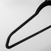 10pk Shirt Flocked Hangers Black - Brightroom™