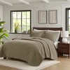 LIVN CO. 3-Piece Velvet Touch Oversized Herringbone Quilt Set, Hotel Collection Style Luxury Quilt Set for All Season - 3 of 4
