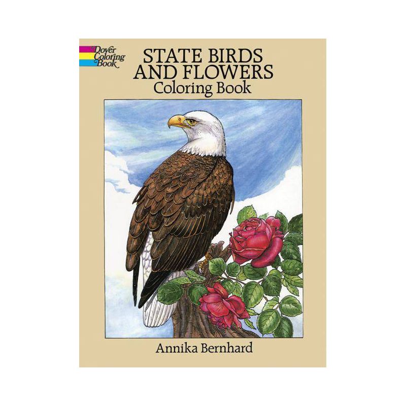 State Birds and Flowers Coloring Book - (Dover Nature Coloring Book) by  Annika Bernhard (Paperback), 1 of 2