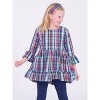 RuffleButts Toddler Girls High Low Ruffle Tunic - 3 of 4