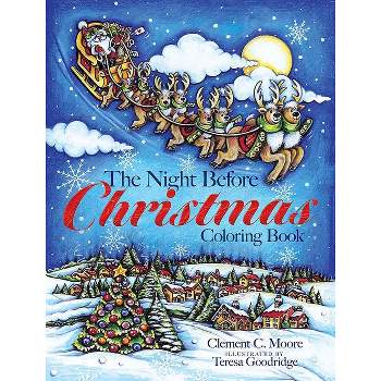 The Night Before Christmas Coloring Book - (Dover Christmas Coloring Books) by  Clement C Moore (Paperback)