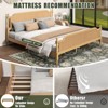 PAGED Rattan Bed Frame Platform Bed Frame with Natural Headboard and Footboard, No Box Spring Needed - 4 of 4