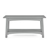 36" Craftsbury Entryway Bench Gray - Alaterre Furniture: Pine Frame, Storage Shelf, Unupholstered - 2 of 4
