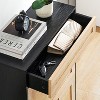 Garvee 3 Flip Drawers Shoe Storage Cabinet with 1 Drawer ¨C Freestanding Narrow Rattan Shoe Rack with Metal Legs, Anti-Tipping - 2 of 4