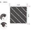 DSVIMOY 12" Patio Deck Tiles, 44pcs DIY Module Interlocking Decking Tiles, Floor Tile for Porch Poolside, Balcony, Grey, 12"*12"*0.8" - 3 of 4