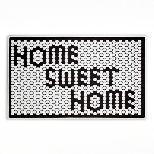 Stupell Industries Sweet Home Mosaic Pattern Printed Plush Bathroom Floor Mat, design by Elizabeth Medley - 1 of 4