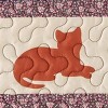 Collections Etc Playful Cat Patchwork Scalloped Edge Quilt - 3 of 3