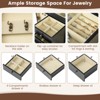 Tangkula Jewelry Cabinet Armoire Storage Box Chest Standing Organizer w/ Mirror - 4 of 4