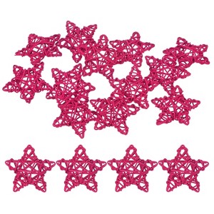 Unique Bargains Pentagram Wicker Rattan Balls Decorative Bowl Fillers 2.36 Inch 12 Pcs - 1 of 4