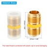 Unique Bargains Brass Air Gas Line Refrigeration HVAC Pipe Fitting SAE 45 Degree Flare Connector 2 Pcs - 2 of 4