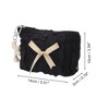 Unique Bargains Butterfly Pendant Lace Bow Makeup Bag 1 Pc - 2 of 4