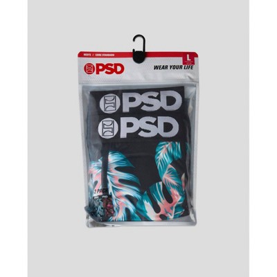 PSD Men's Tropical Flamingo Print Briefs - Blue/Pink