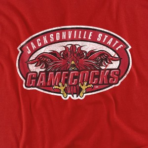 Men's Jacksonville State University Official Distressed Primary T-Shirt - 1 of 4