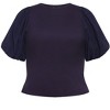 Women's Plus Size Kiki Top - navy | CITY CHIC - image 4 of 4