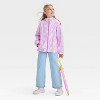 Girls' Daisy Floral Printed Rain Coat - Cat & Jack™ Light Purple - 3 of 3
