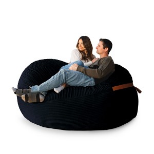 Big Joe Bean Bag Chair with Removeable Cover, Foam Filled, Multiple Sizes and Fabrics, All Ages - 1 of 4