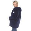Maternity Plush Hooded Cardigan with Pockets - 3 of 4