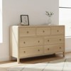 GustoWave Modern 6 Drawer Dresser for Bedroom, Dresser TV Stand with Large Drawers, Natural Texture, Curved Angle for Living Room - 4 of 4