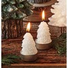 tagltd 2.25" Christmas Spruce Tree Design Paraffin Wax Tealight Candles Set of 6 - 4 of 4