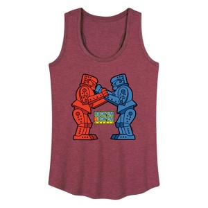 Women's - Rock 'Em Sock 'Em Robots - Rock 'Em Sock 'Em Robots Graphic Racerback Tank - 1 of 4