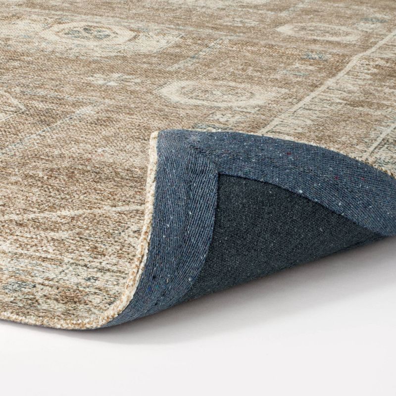 Distressed Persian Woven Area Rug Brown - Threshold™ designed with Studio McGee, 4 of 6