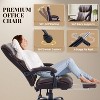 Office Chair with Foot Rest, PU Home Computer Desk Chairs with Ergonomic Back Support, 360¡ãSwivel Free, 500LBS Big and Tall Office Chair - 2 of 4