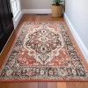 Well Woven Kings Court Zazzu Multi Red Non-Slip Rubber Backed Oriental Medallion Rug - Hallway, Entryway & Kitchen -Machine-Washable - 2 of 4