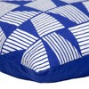 Parkland Collection,Geometric Geometric Blue Square 18" X 18" Pillow - 4 of 4