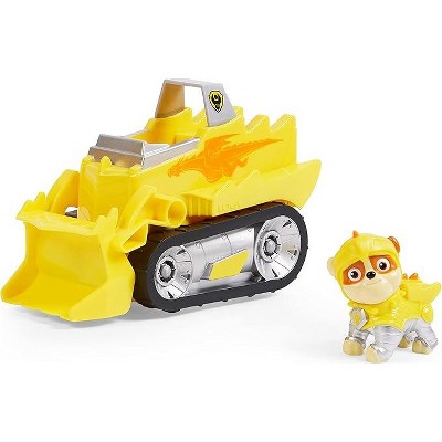 Paw Patrol Spin Master 6063587 PAW Patrol Rescue Knights Rubble Transforming Toy Car with Collectible Action Figure
